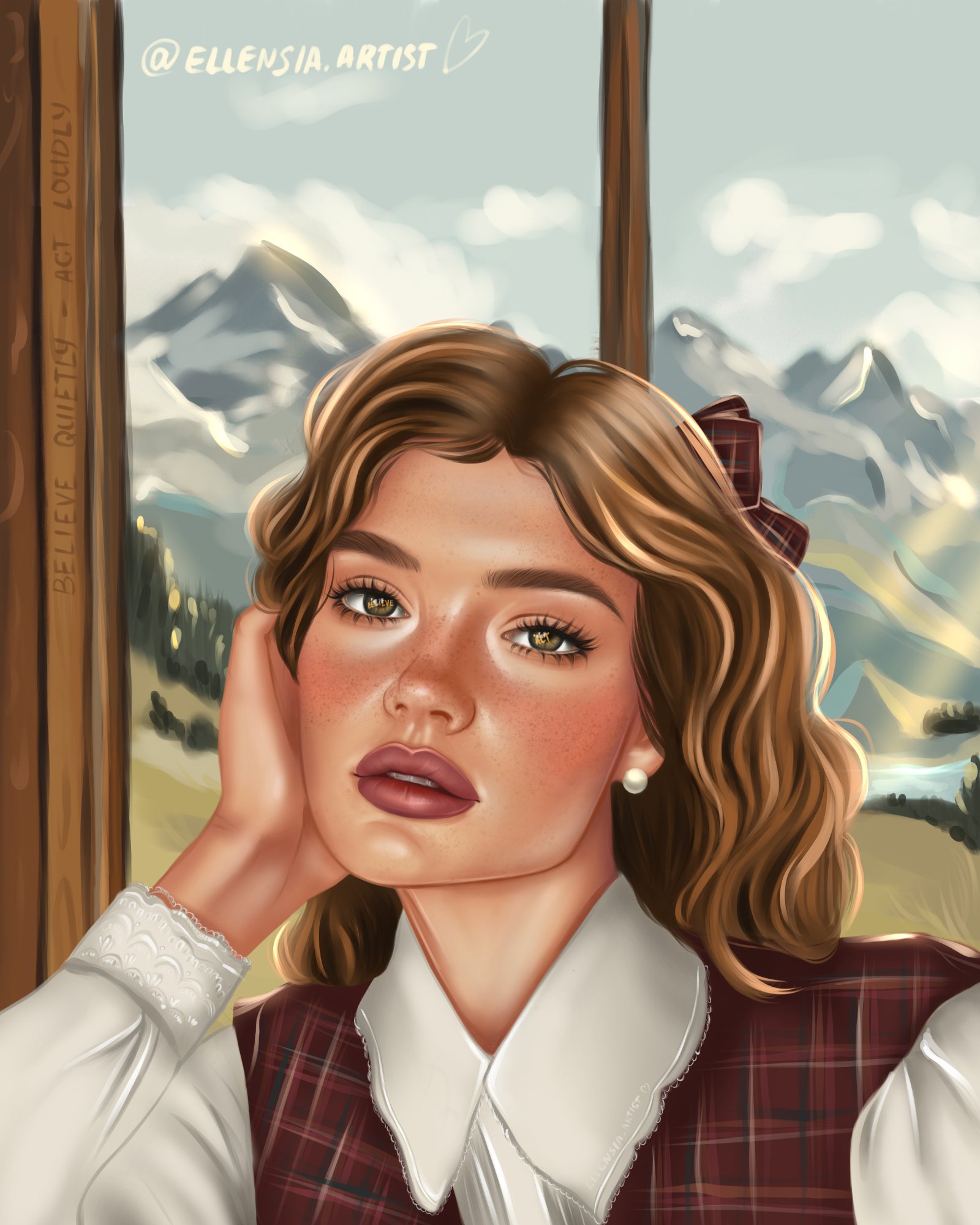 Портрет біля вікна